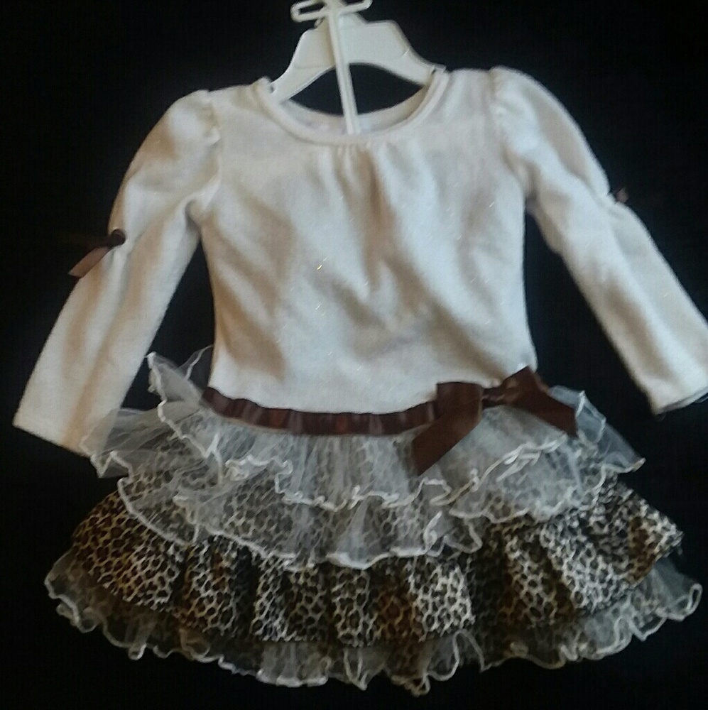 Bonnie baby Cheetah print dress